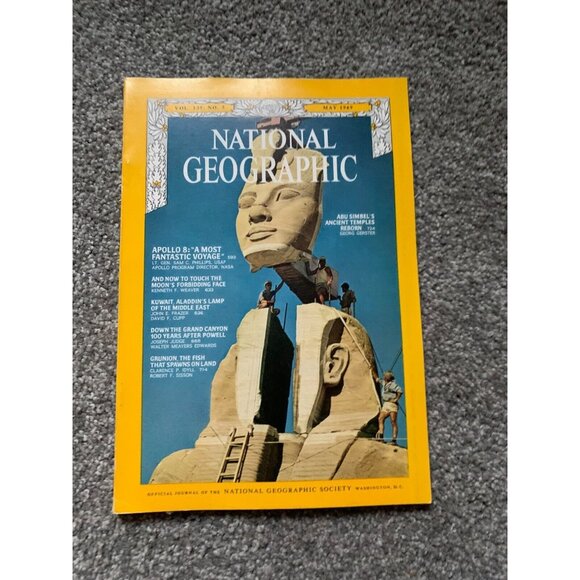 National Geographic 1969: Apollo 8, A Most Fantastic Voyage; Abu Simbel's Temple - Picture 1 of 2
